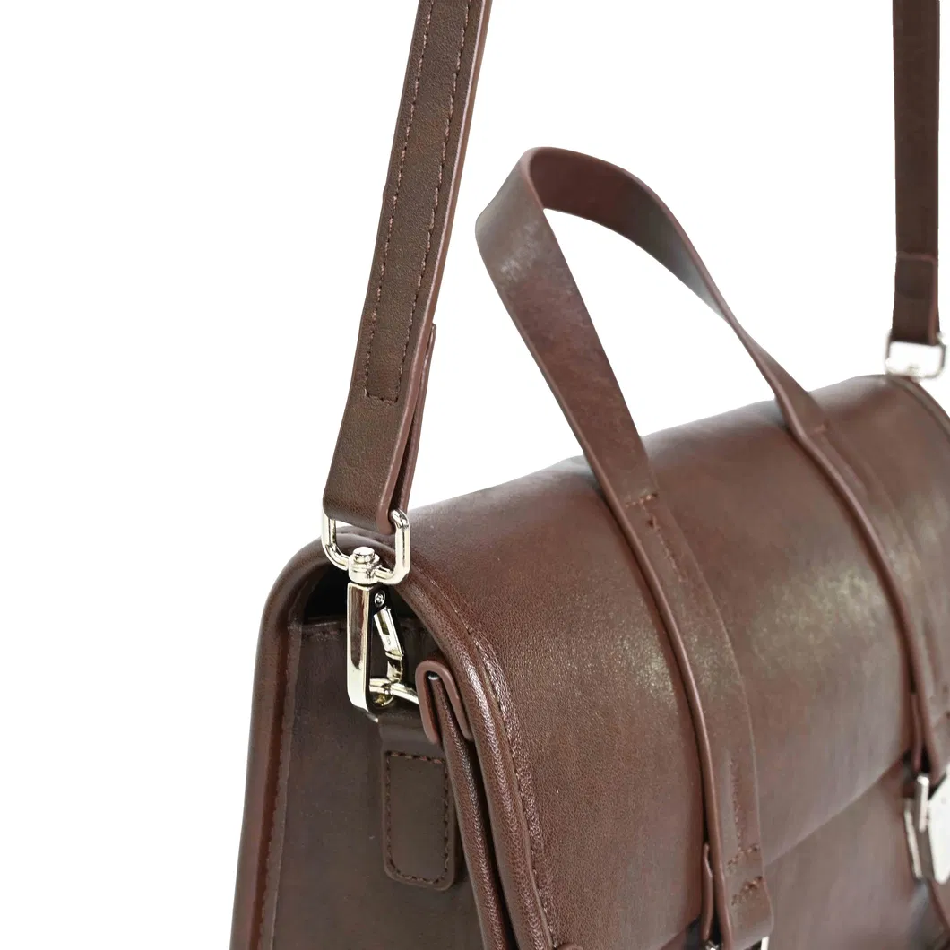 Elegant Brown Leather Tote Bag for Minimalist Style