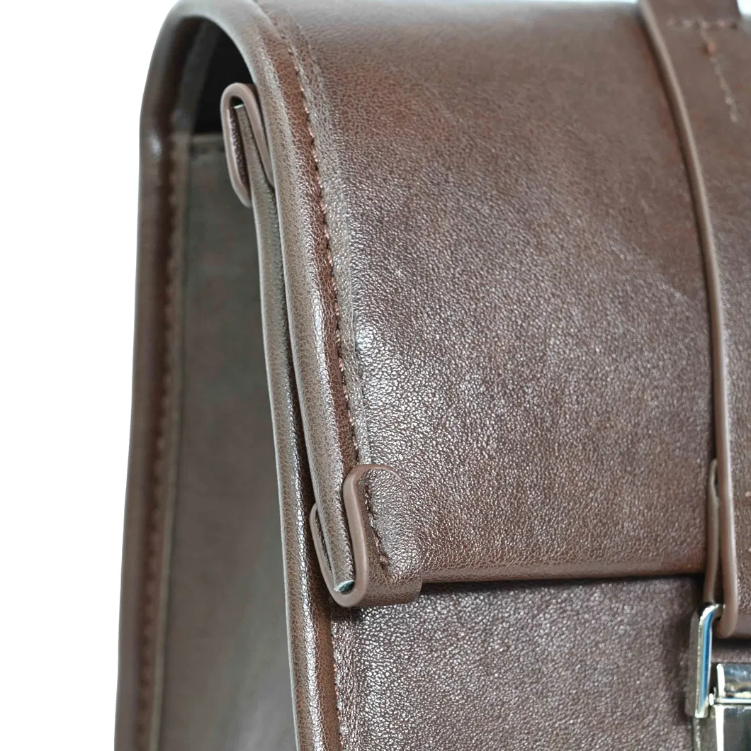 Elegant Brown Leather Tote Bag for Minimalist Style