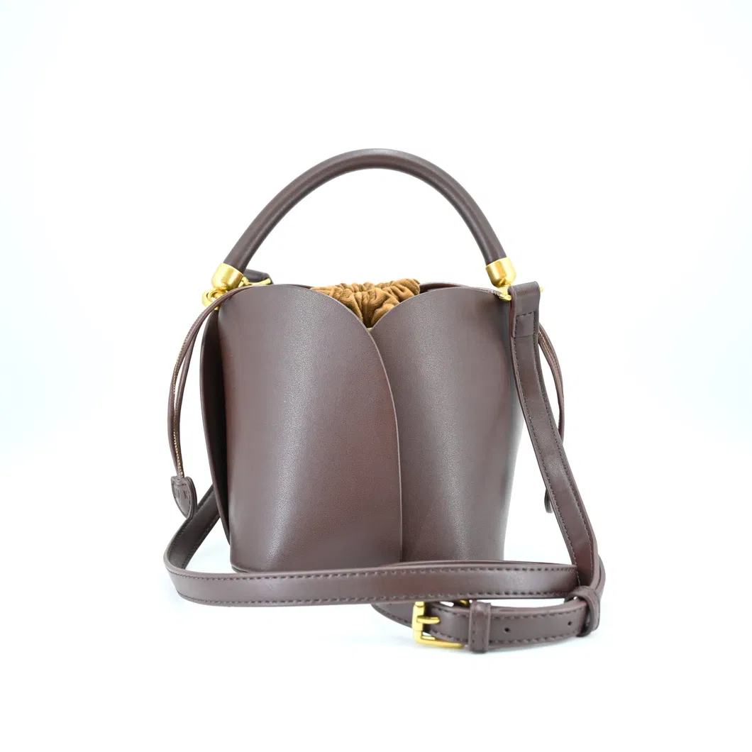 Exquisitely Timeless Brown Bucket Bag: Tailored for The Modern, Fashion - Forward Woman