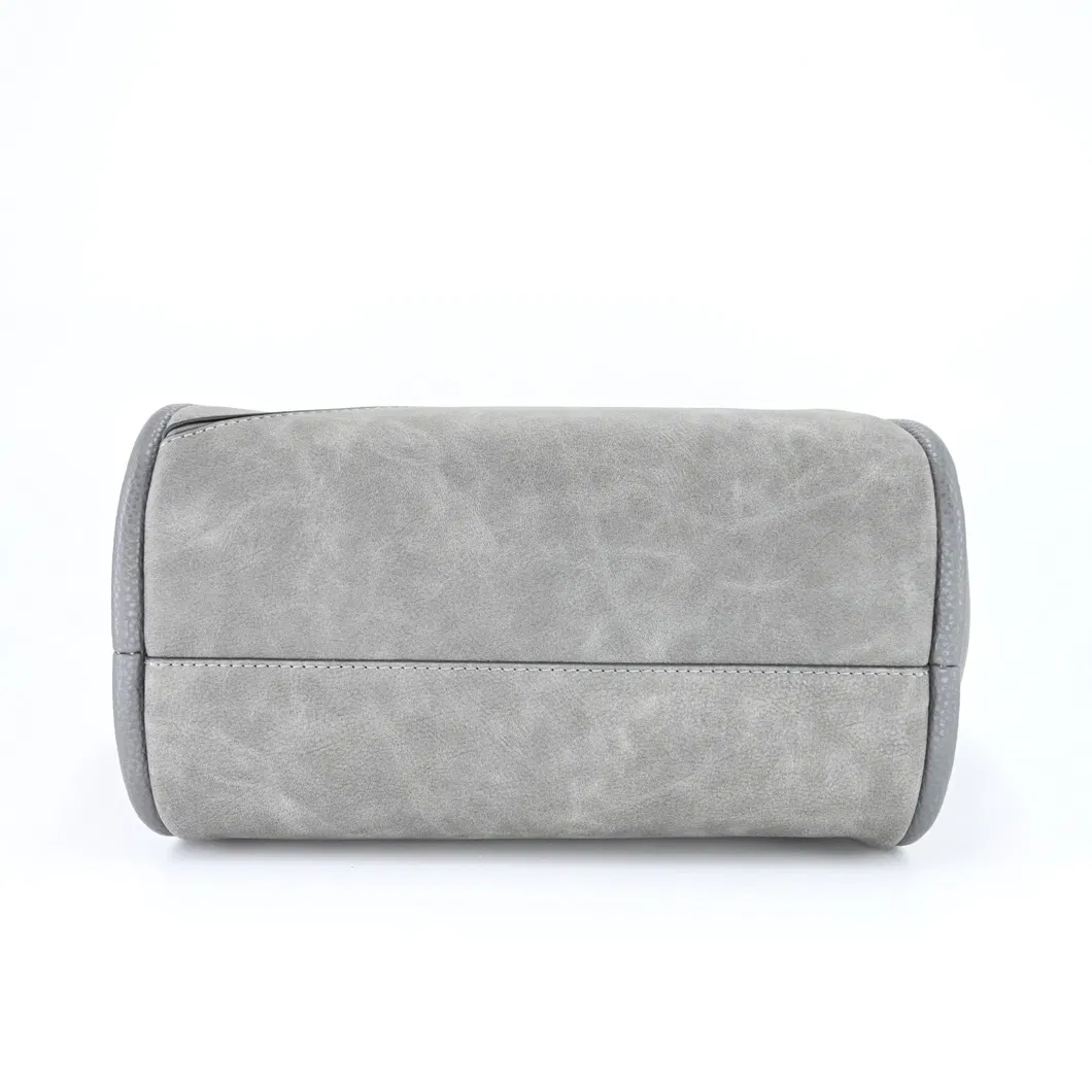 Textured Gray Handbag with Chic Essential for Stylish Women