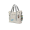 Chic Cartoon Tote Bag off-White Canvas for Fun and Functionality