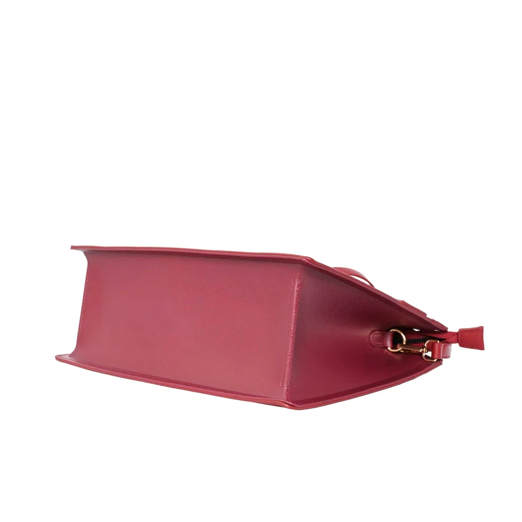Premium Leather Handbag - Structured Tote with Reinforced Base for Everyday Elegance