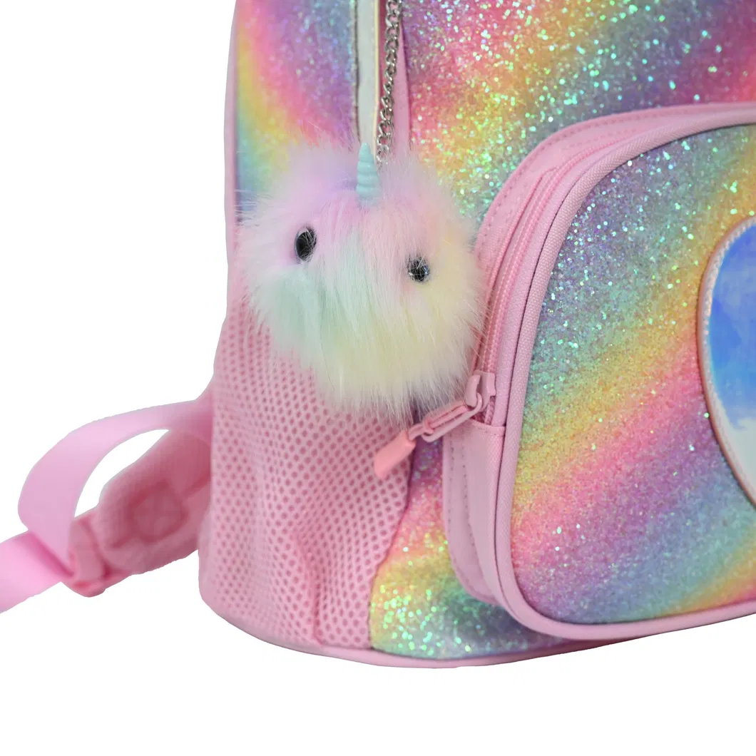 Sparkling Unicorn Backpack for Girls - Vibrant Cartoon Style