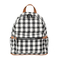 Stylish Black and White Checkered Backpack for School Use