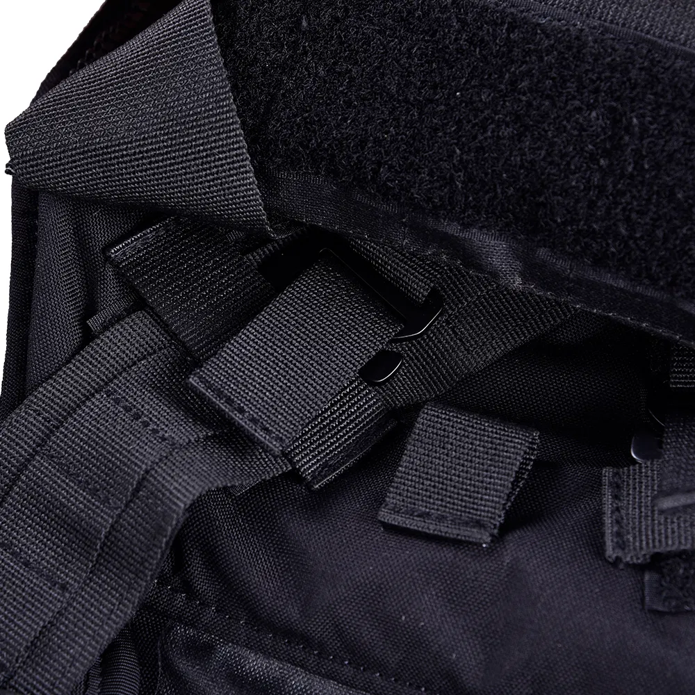 Outdoor Equipment Multifunctional Modular Training Black Tactical Vest with Molle System
