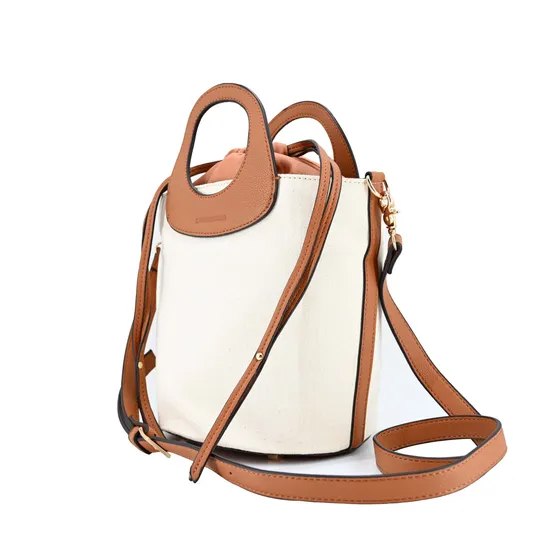 Chic Brown Multi-Functional Bucket Handbag for Everyday Style