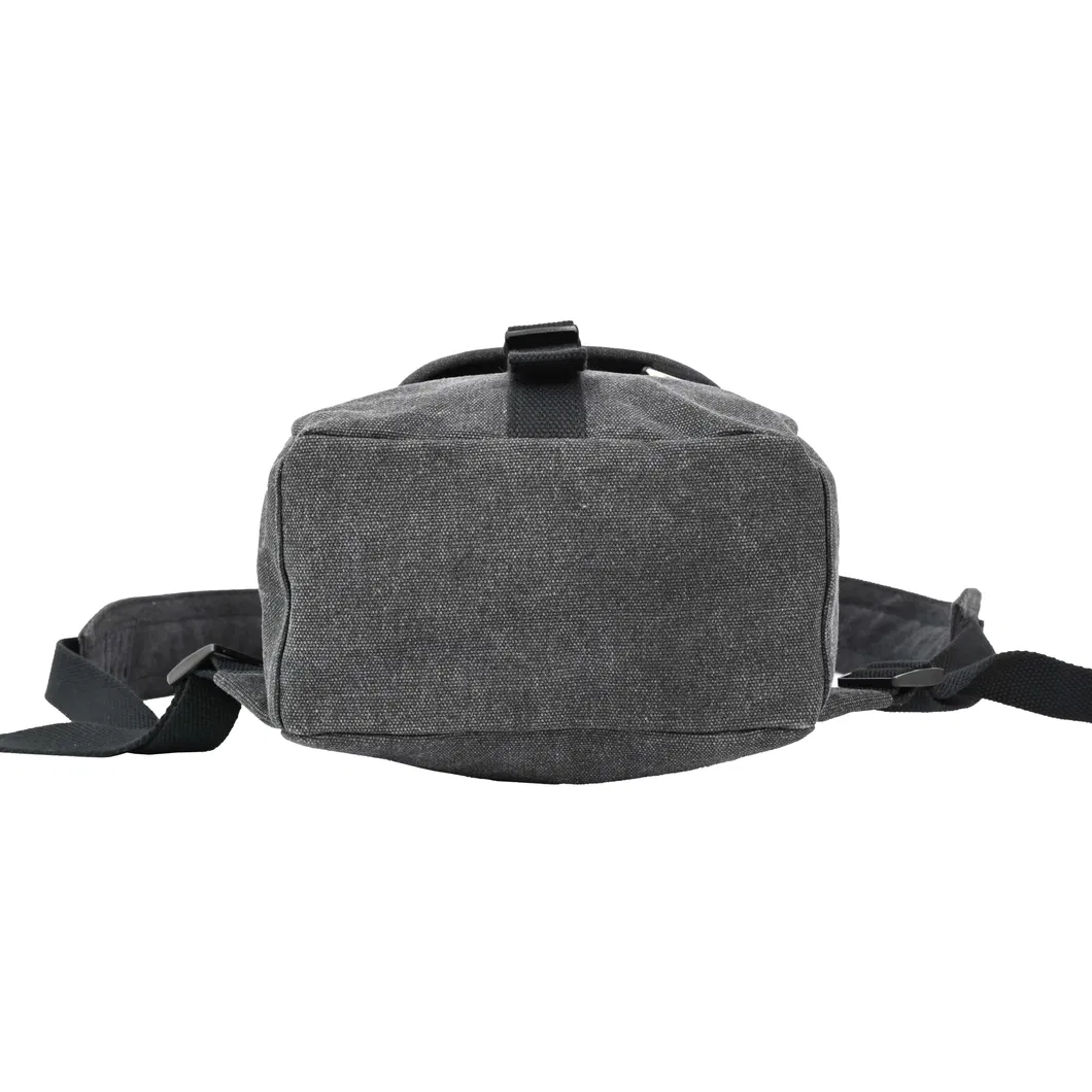 Stylish Gray Backpack with Buckle Closure for Everyday Use