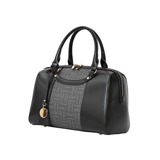 Chic off-Black Women′s Handbag with Stylish Cylindrical Design for Modern Fashion
