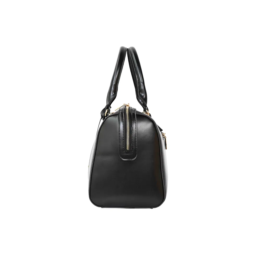 Chic off-Black Women&prime;s Handbag with Stylish Cylindrical Design for Modern Fashion