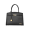 Ladies′ Tote Handbag with off-Black PU Splicing and Simple Design