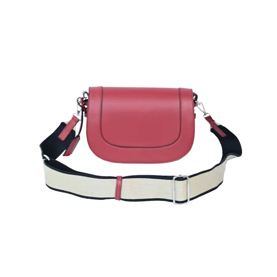 Elegant Red PU Leather Handbag and Shoulder Bag for Minimalist Fashion