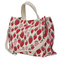 Chic Strawberry Print Canvas Tote Bag for Trendy Women