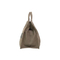 Sophisticated Brown Canvas Tote Bag with Subtle Lettering Design