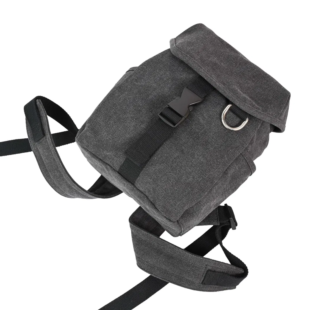 Modern Gray Backpack with Minimalist Style with Buckle Details