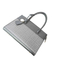 Elegant off-Black Tote Bag: a Minimalist Essential with Spliced Detailing
