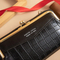 Elegant and Fashionable Checkered Design Zip Wallet for Women