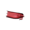 Chic Red PU Leather Handbag: Minimalist Style for Everyday Elegance