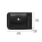 Simple Button Design Black Men′s Wallet and Card Holder