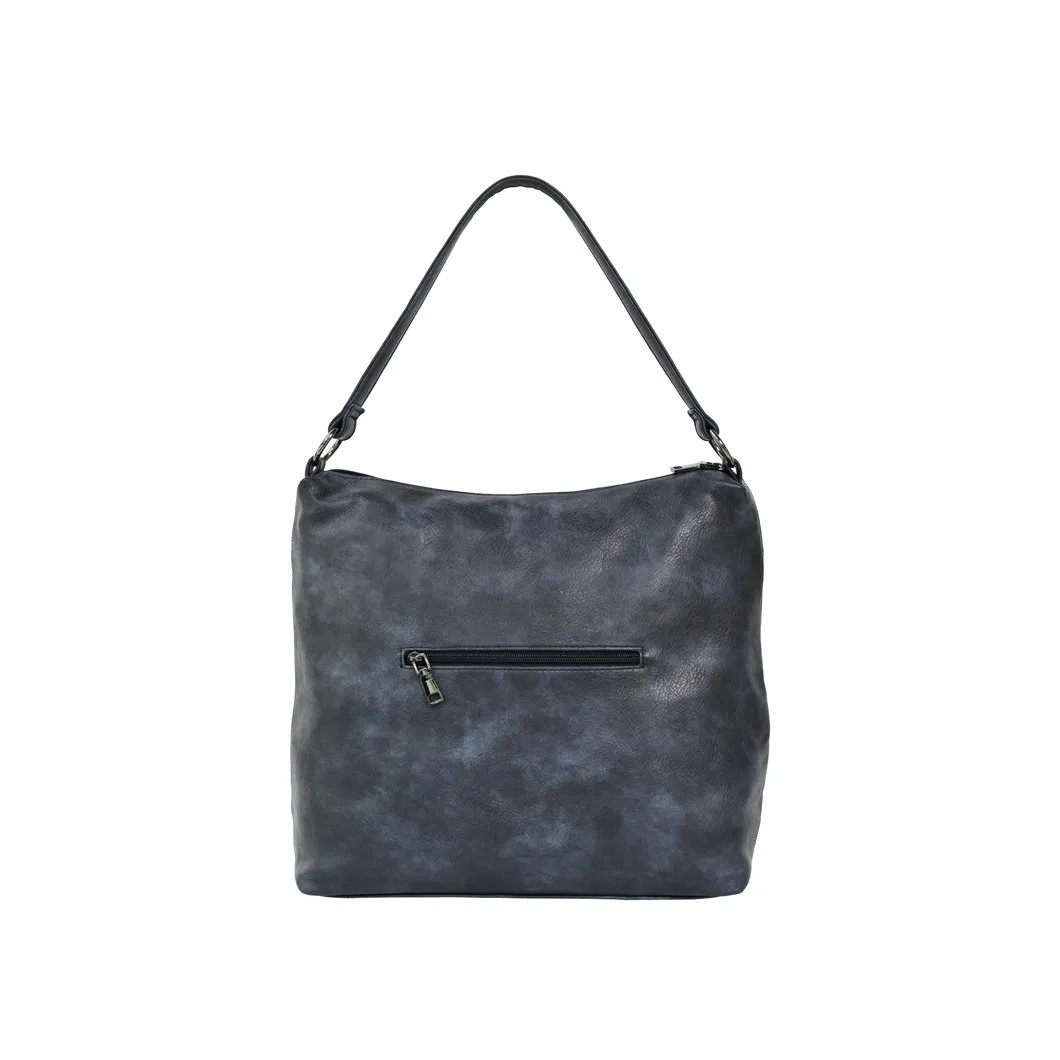 Sophisticated Leather Underarm Handbag - Timeless Elegance for Women