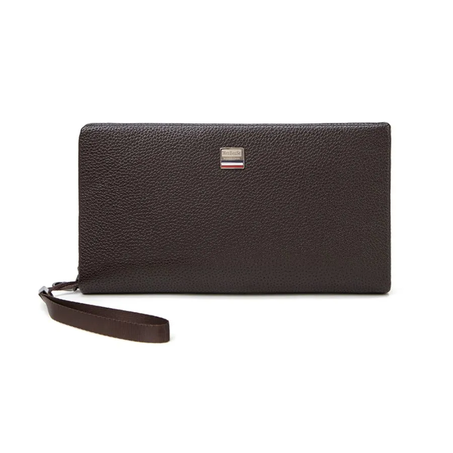 Stylish Premium Matte Black PU Wallet with Coin Pouch for Men