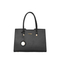 Stylish Black PU Leather Tote Bag for Daily Use