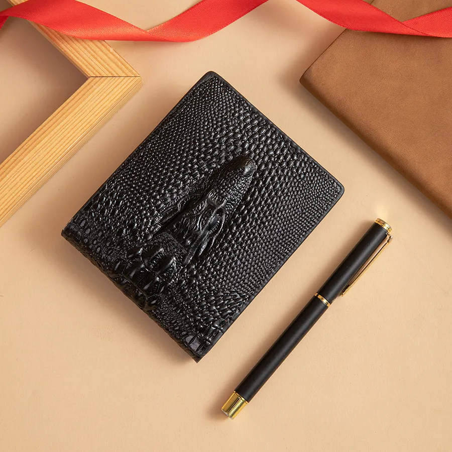 Elegant Black and Brown Wallet for Modern Men
