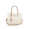 Stylish Beige-Brown PU Leather Tote Bag for Fashionable Women