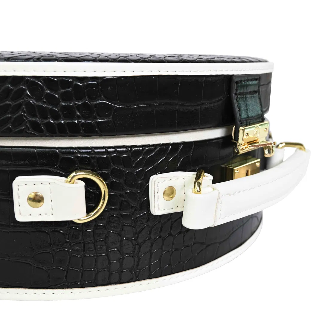 Stylish Black Jewelry Organizer Box for Women, Customizable Storage