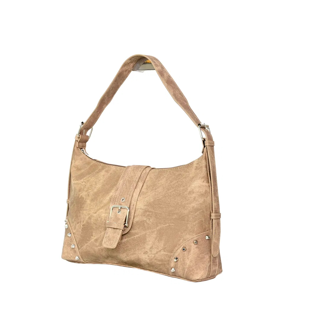 Brown Vintage Crossbody Bag Stylish Unisex Design with Classic Retro Style