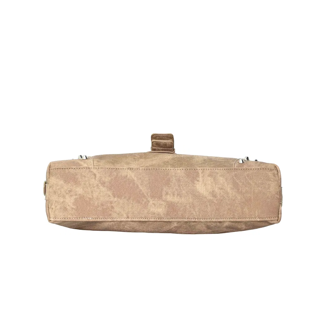 Brown Vintage Crossbody Bag Stylish Unisex Design with Classic Retro Style