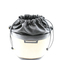Chic Black and Brown Minimalist Bucket Bag for Fashionable Women