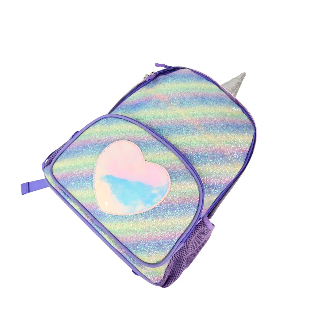 Enchanting Pink Unicorn Backpack with Sparkling Glitter Design