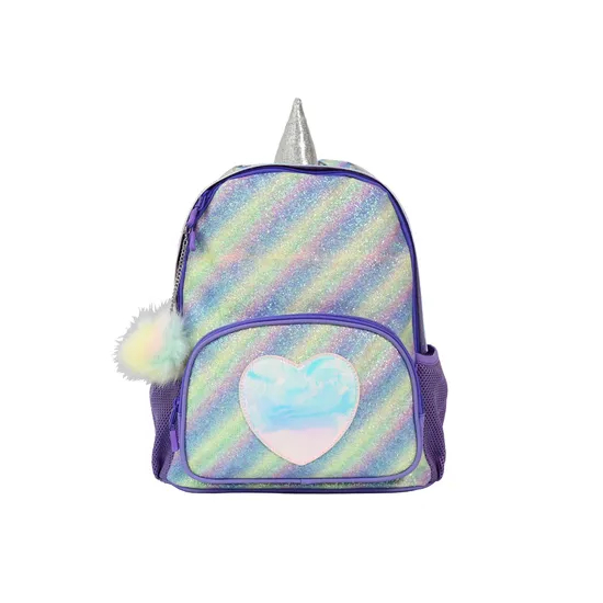 Enchanting Pink Unicorn Backpack with Sparkling Glitter Design