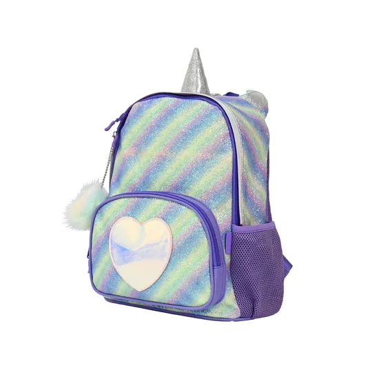 Magical Purple Unicorn Backpack with Sparkly Sequins for Kids