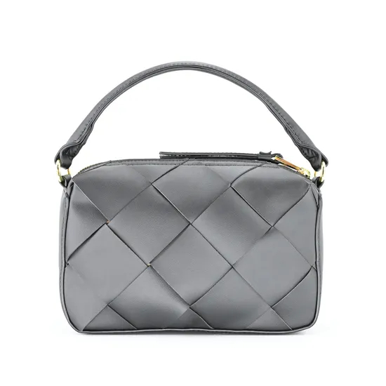Elegant PU Hand-Held Checked Bag for Stylish Ladies