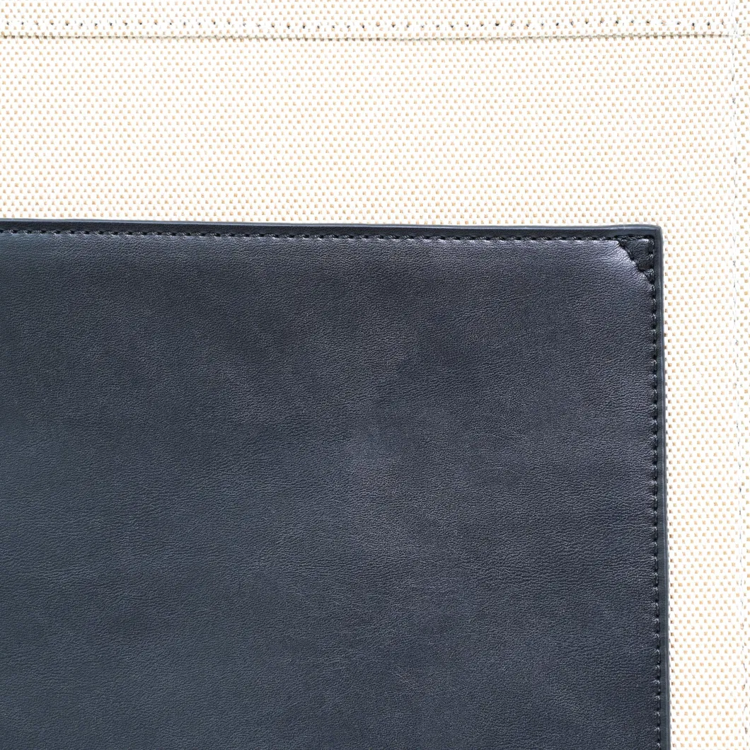 Stylish Black and Beige Color Block Tote Bag for Daily Use