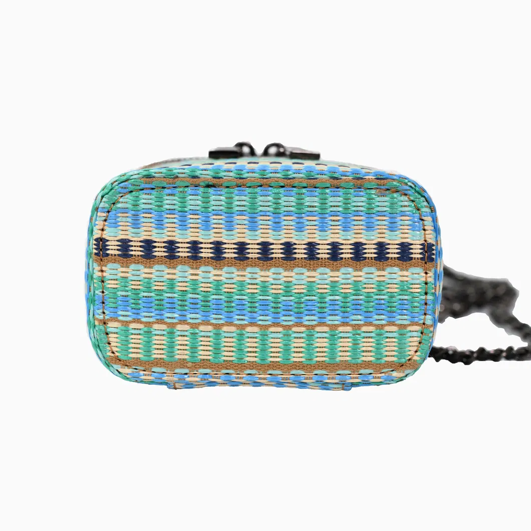 Handwoven Mini Crossbody Bag in Vibrant Rainbow Colors