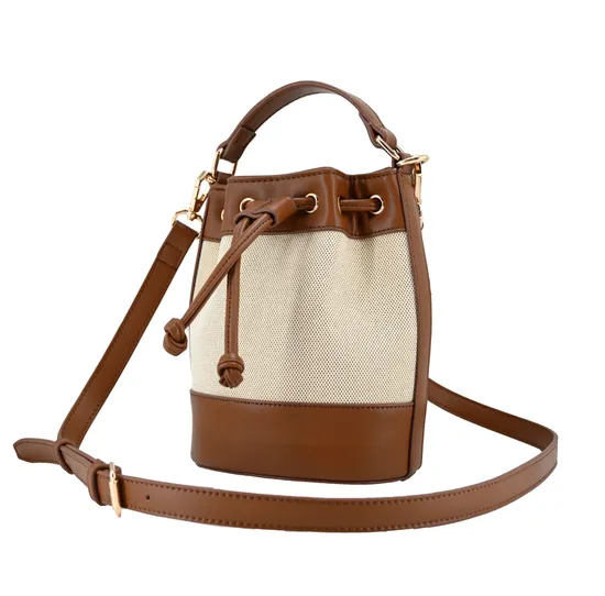 Stylish Brown Leather Backpack with Drawstring Closure for Everyday Use