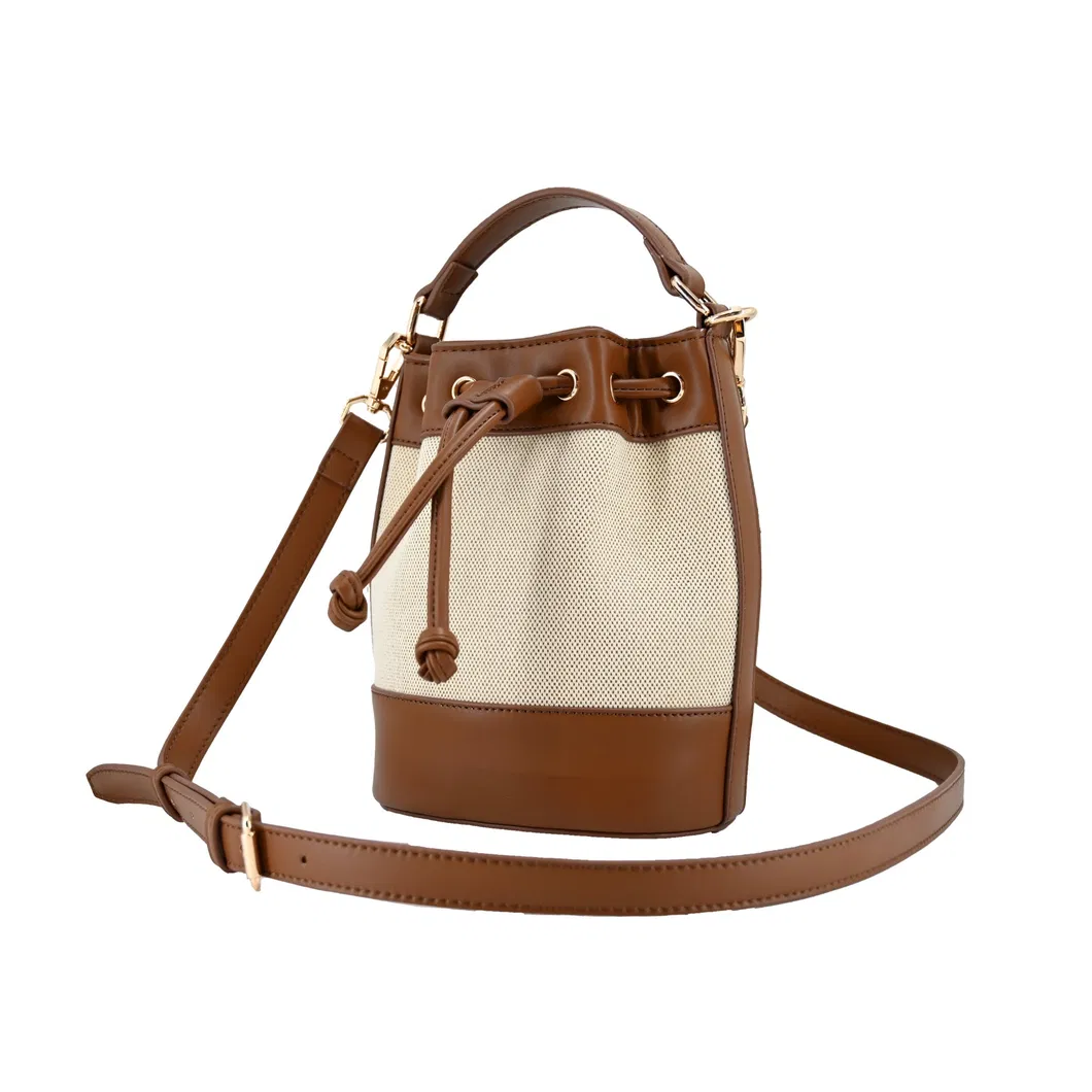 Stylish Brown Leather Backpack with Drawstring Closure for Everyday Use
