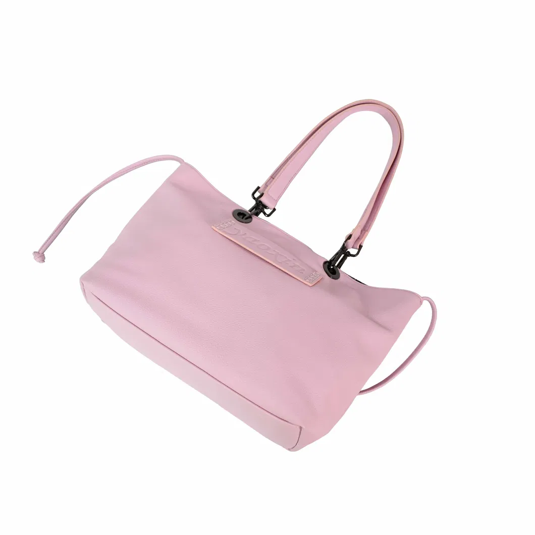 Chic Pink Leather Tote Bag for Trendy Fashion Enthusiasts
