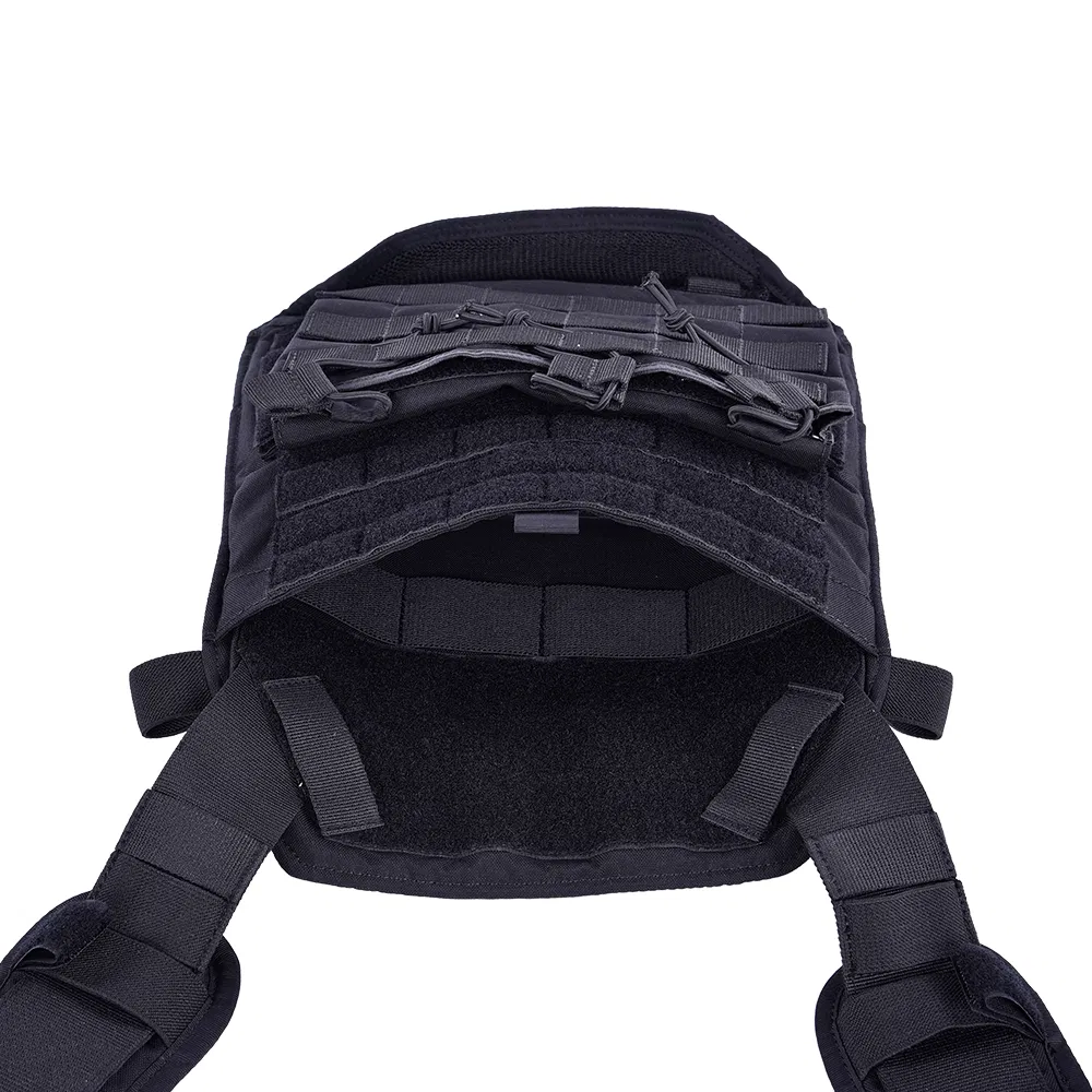 Outdoor Equipment Multifunctional Modular Training Black Tactical Vest with Molle System