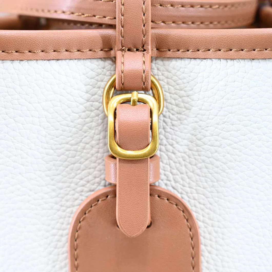 Chic Brown PU Leather Backpack for Women - Sleek and Modern Design