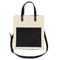 Stylish Black and White Color-Block Handbag for Trendy Women