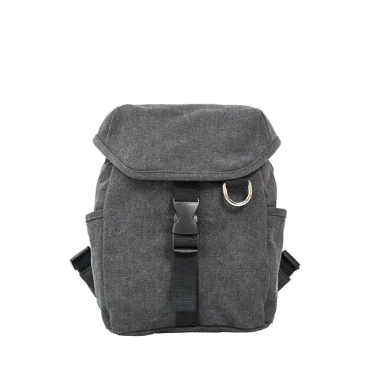 Stylish Gray Backpack with Buckle Closure for Everyday Use