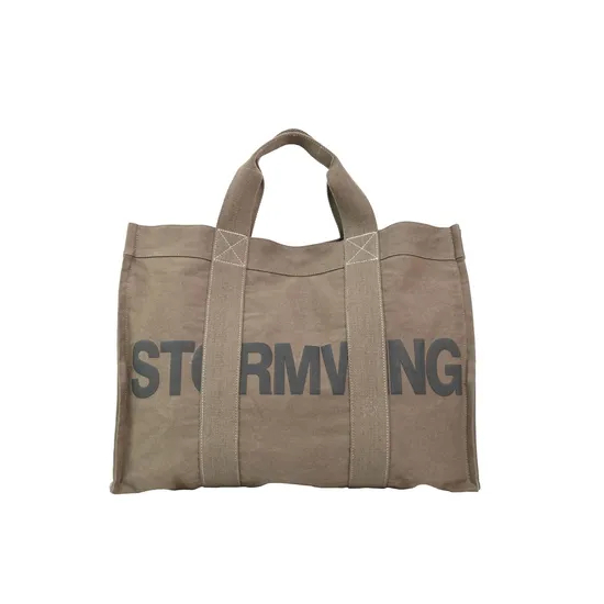 Chic Brown Canvas Tote Bag for Stylish Everyday Use
