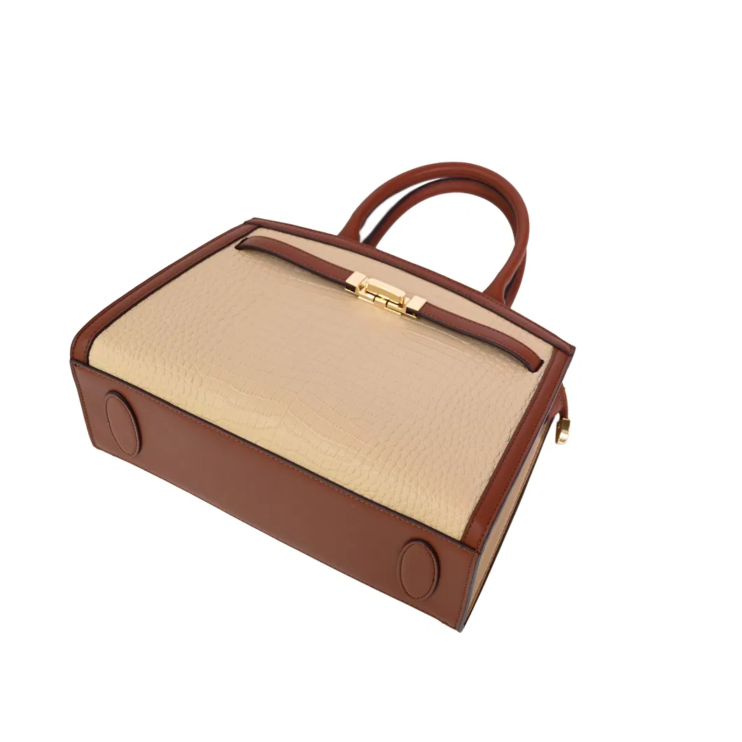 Chic Brown PU Tote Bag for Fashion-Forward Women