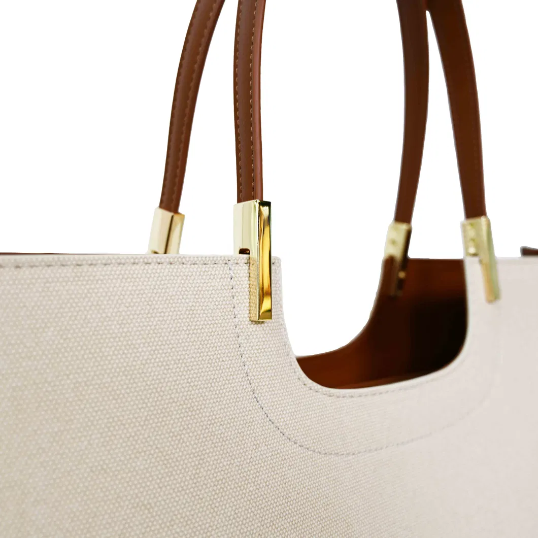 Chic Brown and Beige Handbag for Stylish Women