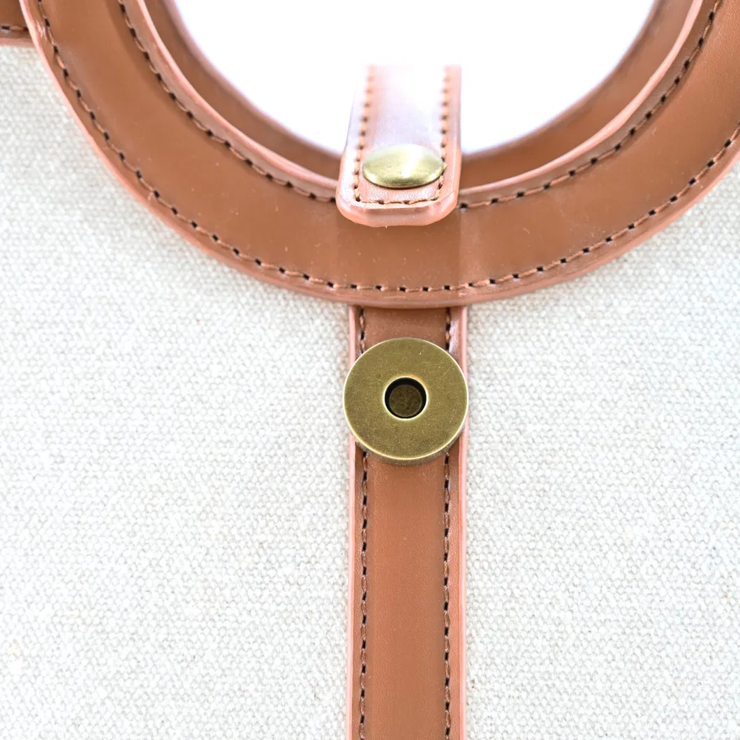 Chic and Sturdy Fabric Hoop Tote Bag for Women