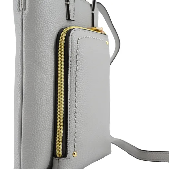 Stylish Premium PU Women′s Shoulder Bag with Cosmetic Storage