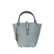 Luxury Grain Leather Bucket Bag Designer Handbag with Adjustable Crossbody Strap